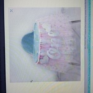 TINGLY GIFT Handmade pink highchair tutu skirt